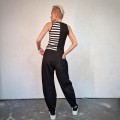 Ryba_spodnie_szerokie_kieszenie_bawełna_moda_lużny_styl_guma_w pasie_zwężane _nogawki_czarne1.jpg