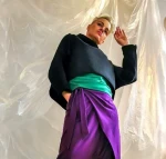 Bluza  z kapturem dresówka czarna