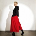 Bluza z kapturem dresówka czarna – zdjęcie 3