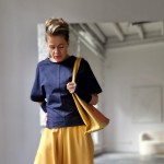 Bluza kimono granatowa