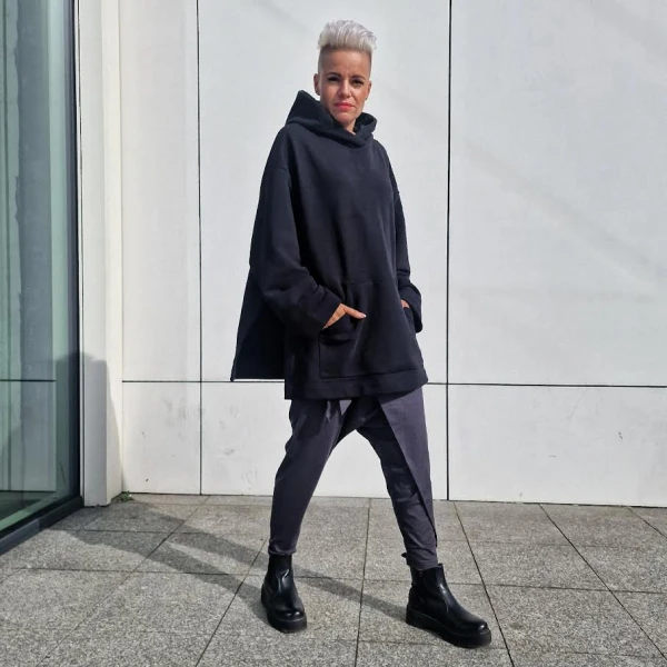 bluza oversize czarna